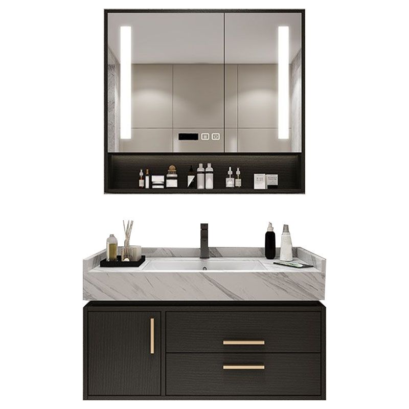 Mirror Included Wall Mount Sink Vanity with Sink Faucet for Bathroom Clearhalo 'Bathroom Remodel & Bathroom Fixtures' 'Bathroom Vanities' 'bathroom_vanities' 'Home Improvement' 'home_improvement' 'home_improvement_bathroom_vanities' 1200x1200_d2fcb012-9196-40bc-8e29-3983815722c8