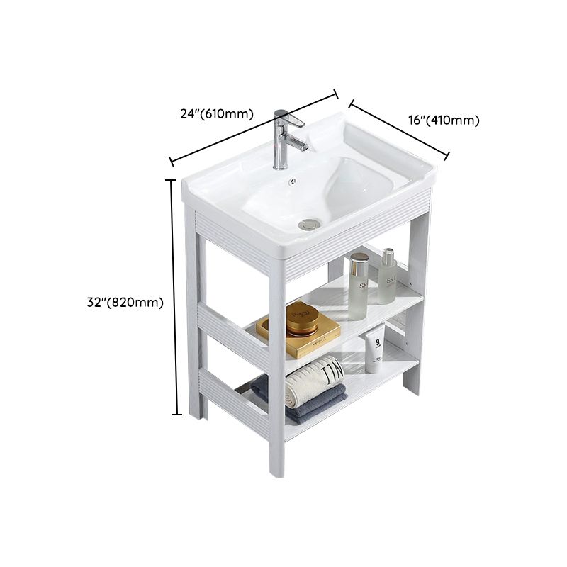 Modern Freestanding Sink Included Sink Vanity in White for Bathroom Clearhalo 'Bathroom Remodel & Bathroom Fixtures' 'Bathroom Vanities' 'bathroom_vanities' 'Home Improvement' 'home_improvement' 'home_improvement_bathroom_vanities' 1200x1200_d306b3d0-5c82-4863-be6d-b977ac8b24e7