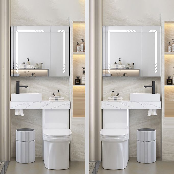 Contemporary Flush Toilet Floor Mount One-Piece Toilet Urine Toilet Clearhalo 'Bathroom Remodel & Bathroom Fixtures' 'Home Improvement' 'home_improvement' 'home_improvement_toilets' 'Toilets & Bidets' 'Toilets' 1200x1200_d32705ca-7d4d-4903-a0e2-d5e2817bbc69