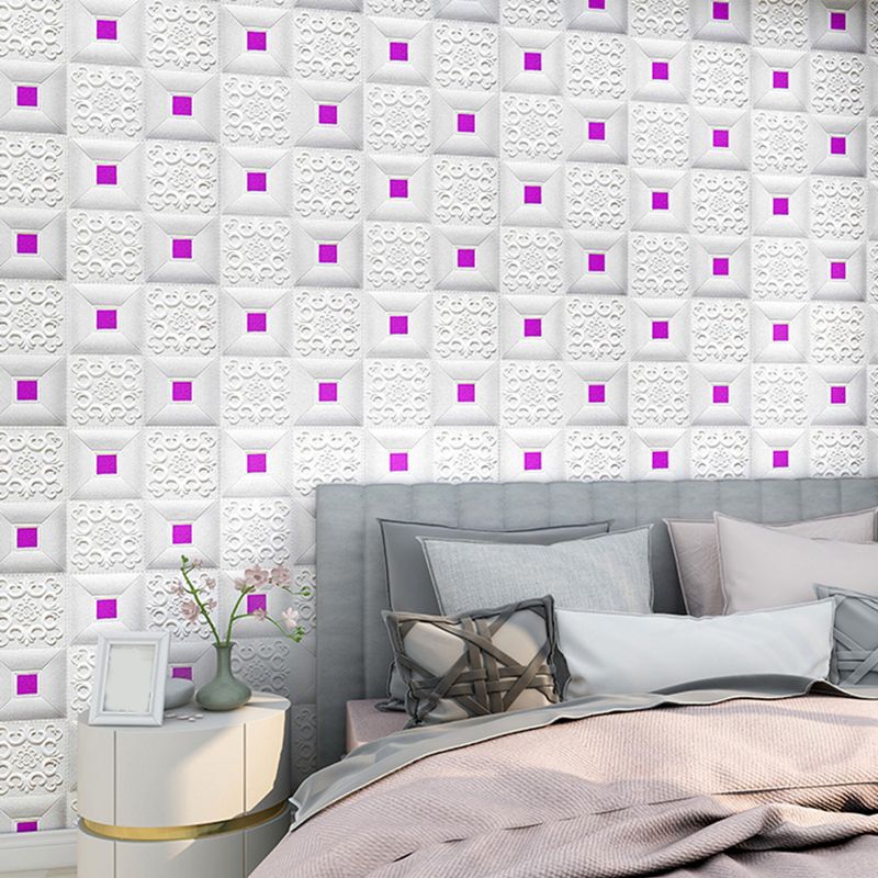 Wall Ceiling Glam Peel and Stick Waterproof Faux Brick Living Room Wall Panel (10-Pack) Clearhalo 'Flooring 'Home Improvement' 'home_improvement' 'home_improvement_wall_paneling' 'Wall Paneling' 'wall_paneling' 'Walls & Ceilings' Walls and Ceiling' 1200x1200_d3274881-2726-42bd-87f5-2915c62d9f15