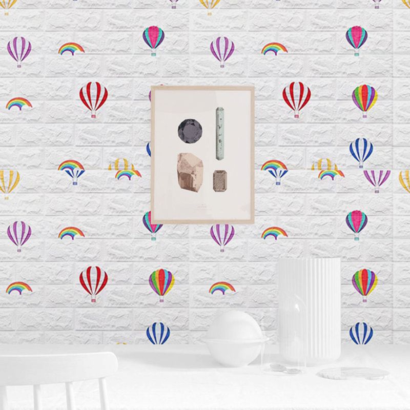 Cartoon 3D Embossed Wall Panel Waterproof Foam Indoor Wall Tile for Children Room Clearhalo 'Flooring 'Home Improvement' 'home_improvement' 'home_improvement_wall_paneling' 'Wall Paneling' 'wall_paneling' 'Walls & Ceilings' Walls and Ceiling' 1200x1200_d3829f61-ff2a-44b6-b978-01bd3c321eca