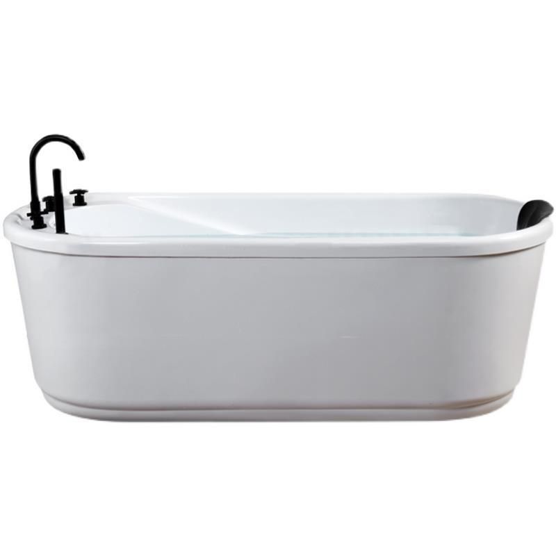 Modern Freestanding Bathtub Acrylic White Bathtub , 28.35-inch Wide (Board not Included) Clearhalo 'Bathroom Remodel & Bathroom Fixtures' 'Bathtubs' 'Home Improvement' 'home_improvement' 'home_improvement_bathtubs' 'Showers & Bathtubs' 1200x1200_d3857e38-3092-415d-807d-1b56722bfbf5