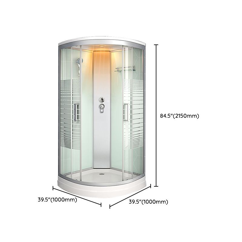 Framed Double Sliding Shower Stall Steam Shower Shower Stall Clearhalo 'Bathroom Remodel & Bathroom Fixtures' 'Home Improvement' 'home_improvement' 'home_improvement_shower_stalls_enclosures' 'Shower Stalls & Enclosures' 'shower_stalls_enclosures' 'Showers & Bathtubs' 1200x1200_d390439c-0f8b-48a3-9521-4a04c72f2c97