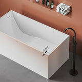 Modern Stone Rectangular Bathtub Antique Finish Flat Bottom Bath Tub Clearhalo 'Bathroom Remodel & Bathroom Fixtures' 'Bathtubs' 'Home Improvement' 'home_improvement' 'home_improvement_bathtubs' 'Showers & Bathtubs' 1200x1200_d3dcc666-50ad-4a9c-98ad-a6936e4ba400