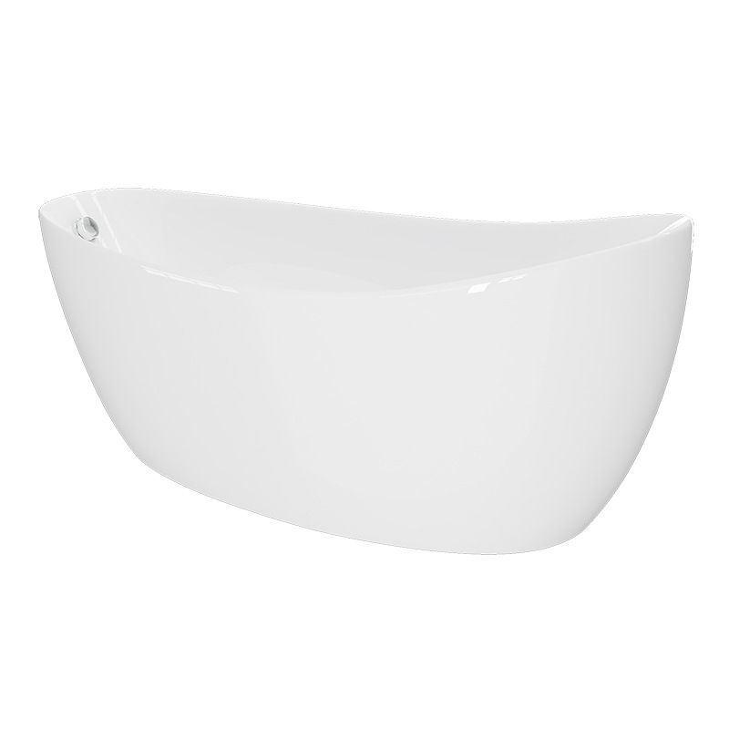 Acrylic Oval Bathtub for Bathroom Modern Soaking Freestanding Tub Clearhalo 'Bathroom Remodel & Bathroom Fixtures' 'Bathtubs' 'Home Improvement' 'home_improvement' 'home_improvement_bathtubs' 'Showers & Bathtubs' 1200x1200_d3f7c94e-8d17-4496-89d7-f508b182c251