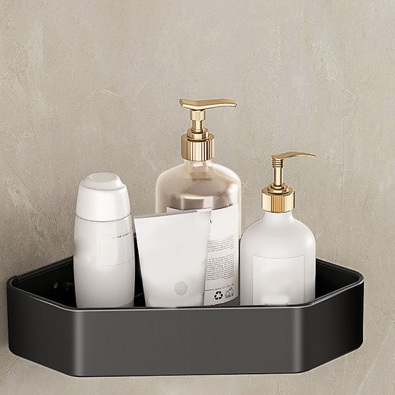 Modern Bathroom Set Matte Black Bath Shelf Towel Bar Bathroom Accessory Kit Clearhalo 'Bathroom Hardware Sets' 'Bathroom Hardware' 'Bathroom Remodel & Bathroom Fixtures' 'bathroom_hardware_sets' 'Home Improvement' 'home_improvement' 'home_improvement_bathroom_hardware_sets' 1200x1200_d40ca622-e10a-4666-ba0b-dcac6aaec70c