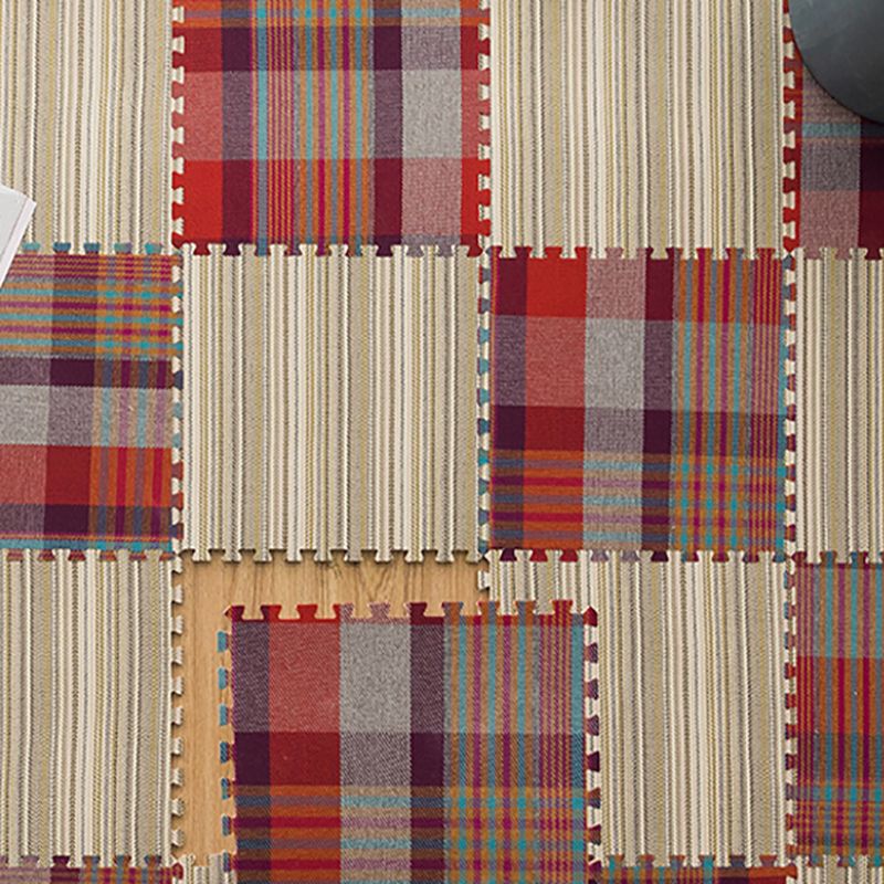 Basic Carpet Tiles Interlocking Stripe Pattern Square Carpet Tiles Clearhalo 'Carpet Tiles & Carpet Squares' 'carpet_tiles_carpet_squares' 'Flooring 'Home Improvement' 'home_improvement' 'home_improvement_carpet_tiles_carpet_squares' Walls and Ceiling' 1200x1200_d440e7ce-b80d-4e90-944b-4f47b7d006a4