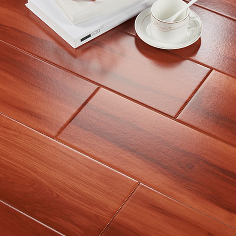 Dark Brown Wood Grain Pattern Tile Rectangular Singular for Drawing Room Clearhalo 'Floor Tiles & Wall Tiles' 'floor_tiles_wall_tiles' 'Flooring 'Home Improvement' 'home_improvement' 'home_improvement_floor_tiles_wall_tiles' Walls and Ceiling' 1200x1200_d4729b88-c948-475b-9f45-f64a042bf39c