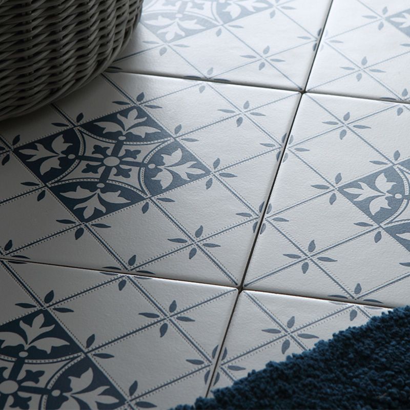 Square 7.87"x7.87" Ceramic Tile Patterned Singular Tile for Floor Clearhalo 'Floor Tiles & Wall Tiles' 'floor_tiles_wall_tiles' 'Flooring 'Home Improvement' 'home_improvement' 'home_improvement_floor_tiles_wall_tiles' Walls and Ceiling' 1200x1200_d4806784-36ce-46e2-8796-17a8080af293