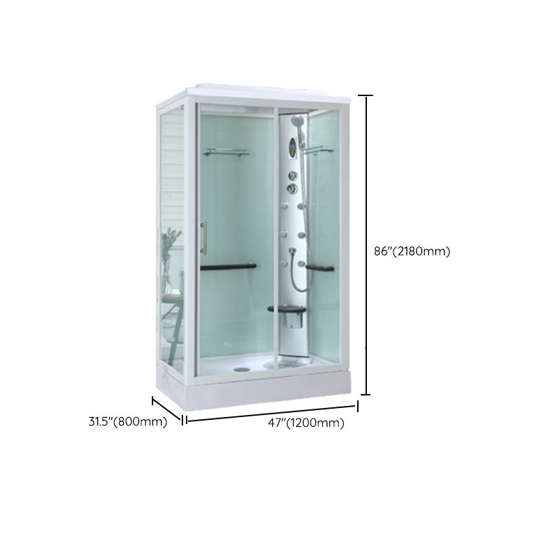 Round Tempered Glass Shower Stall Easy Clean Glass Shower Stall Clearhalo 'Bathroom Remodel & Bathroom Fixtures' 'Home Improvement' 'home_improvement' 'home_improvement_shower_stalls_enclosures' 'Shower Stalls & Enclosures' 'shower_stalls_enclosures' 'Showers & Bathtubs' 1200x1200_d4842e32-63c7-4fbc-a852-8aa8809ec4fe