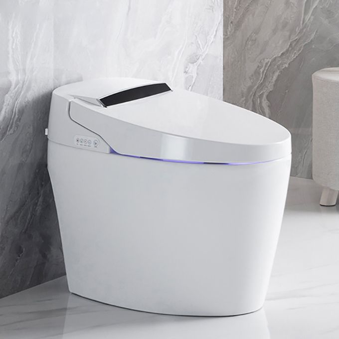 White Elongated Floor Mount Bidet Floor Standing Bidet with Heated Seat Clearhalo 'Bathroom Remodel & Bathroom Fixtures' 'Bidets' 'Home Improvement' 'home_improvement' 'home_improvement_bidets' 'Toilets & Bidets' 1200x1200_d4b258e0-839b-4687-b8b4-4ef559088b71