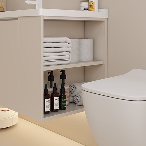 Modern Style Wall Mount Vanity Set Wooden with Doors for Bathroom Clearhalo 'Bathroom Remodel & Bathroom Fixtures' 'Bathroom Vanities' 'bathroom_vanities' 'Home Improvement' 'home_improvement' 'home_improvement_bathroom_vanities' 1200x1200_d4cd08ca-278c-466d-9da7-77e8728e1e4b