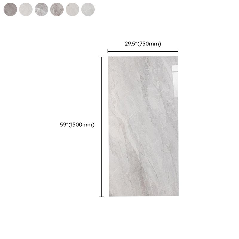 Gray Tone Floor Tile Straight Edge Polished Marbling Singular Tile Clearhalo 'Floor Tiles & Wall Tiles' 'floor_tiles_wall_tiles' 'Flooring 'Home Improvement' 'home_improvement' 'home_improvement_floor_tiles_wall_tiles' Walls and Ceiling' 1200x1200_d4eabe2c-0dc1-490d-9fd7-4e9c585192bd