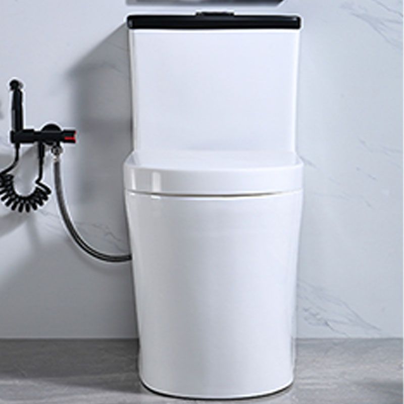 Floor Mount Toilet Black and White Toilet with Siphon Jet Water-saving Function Clearhalo 'Bathroom Remodel & Bathroom Fixtures' 'Home Improvement' 'home_improvement' 'home_improvement_toilets' 'Toilets & Bidets' 'Toilets' 1200x1200_d4f76d58-6475-45aa-8723-1045d95cef51