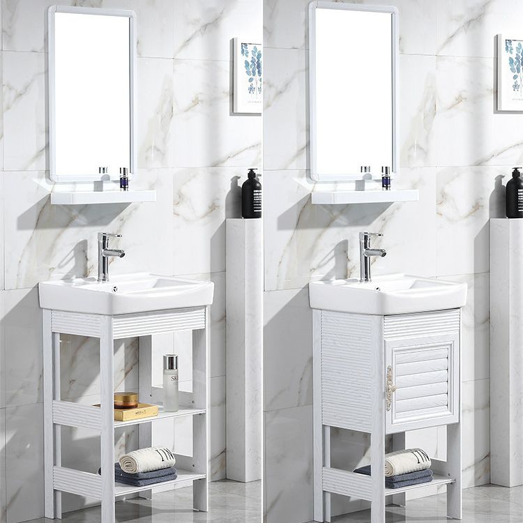 Modern Freestanding Sink Included Sink Vanity in White for Bathroom Clearhalo 'Bathroom Remodel & Bathroom Fixtures' 'Bathroom Vanities' 'bathroom_vanities' 'Home Improvement' 'home_improvement' 'home_improvement_bathroom_vanities' 1200x1200_d55c0376-c0f5-4110-b34a-9e8e9cc1ba9d