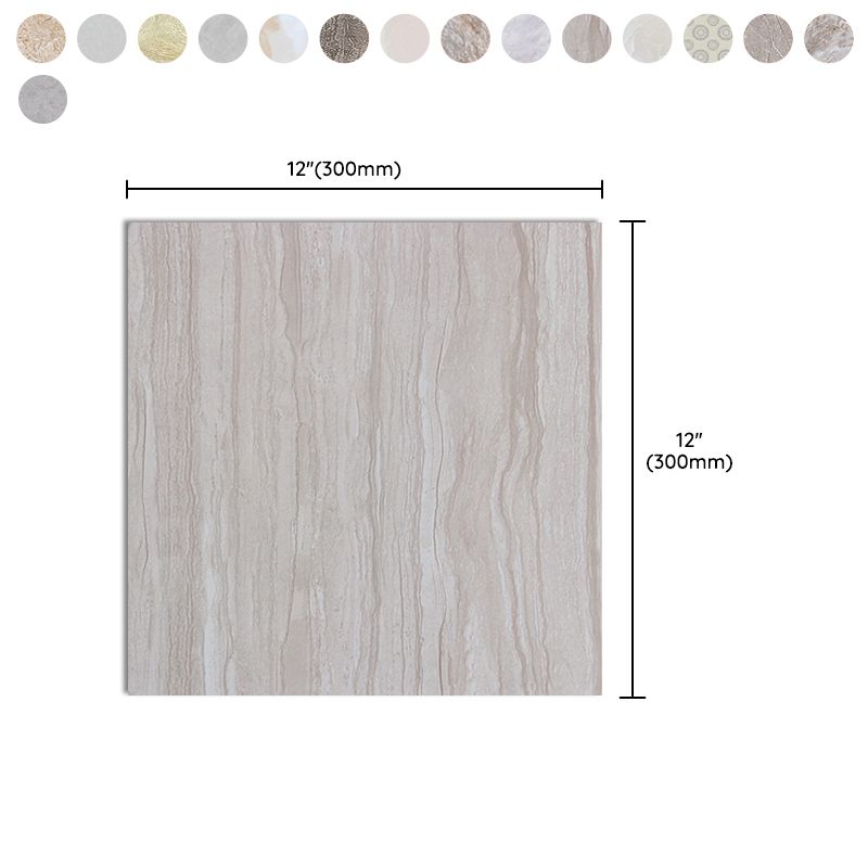 Contemporary Style Floor Tile Straight Edge Square Waterproof Floor Tile Clearhalo 'Floor Tiles & Wall Tiles' 'floor_tiles_wall_tiles' 'Flooring 'Home Improvement' 'home_improvement' 'home_improvement_floor_tiles_wall_tiles' Walls and Ceiling' 1200x1200_d563b361-bf39-4362-af0a-a7e8661017f5