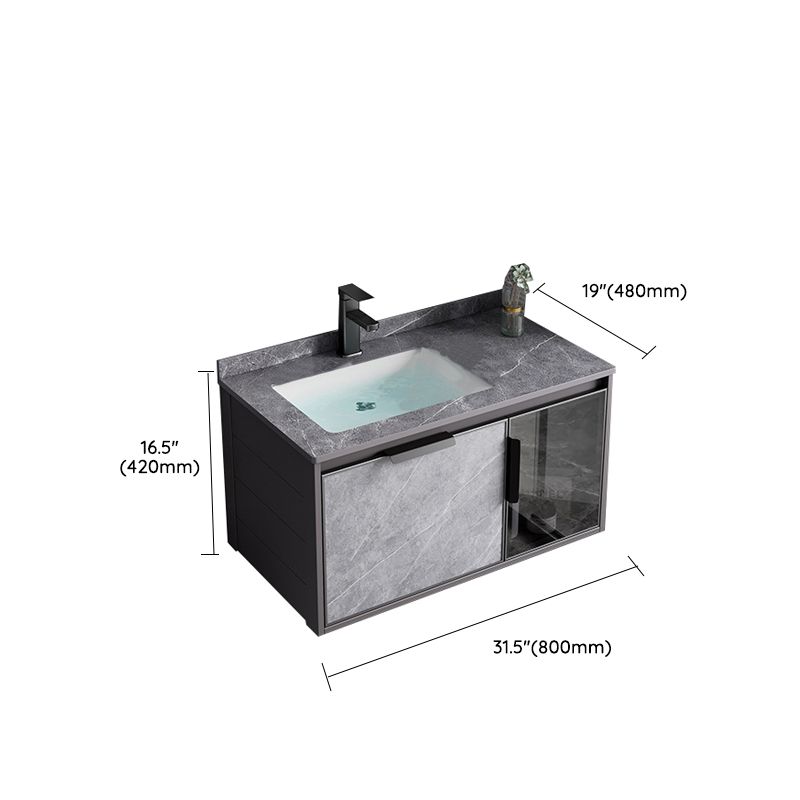 Metal Bathroom Sink Vanity Wall-Mounted Bathroom Vanity with Sink Included Clearhalo 'Bathroom Remodel & Bathroom Fixtures' 'Bathroom Vanities' 'bathroom_vanities' 'Home Improvement' 'home_improvement' 'home_improvement_bathroom_vanities' 1200x1200_d580696e-d801-4489-9522-02927ac7d702