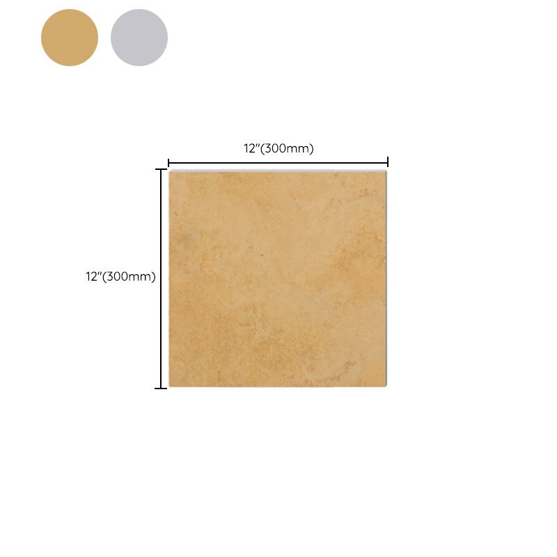 Square Floor Tile Straight Edge Slip Resistant Matte Tile for Balcony Clearhalo 'Floor Tiles & Wall Tiles' 'floor_tiles_wall_tiles' 'Flooring 'Home Improvement' 'home_improvement' 'home_improvement_floor_tiles_wall_tiles' Walls and Ceiling' 1200x1200_d5884241-35c4-401a-9489-f081353f2c78