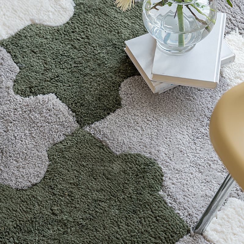 Modern Shag Carpet Tiles Puzzle Detail Color Block Indoor Carpet Tiles Clearhalo 'Carpet Tiles & Carpet Squares' 'carpet_tiles_carpet_squares' 'Flooring 'Home Improvement' 'home_improvement' 'home_improvement_carpet_tiles_carpet_squares' Walls and Ceiling' 1200x1200_d5a30dc1-5d2f-449f-a9ac-ab8ebadc3c74