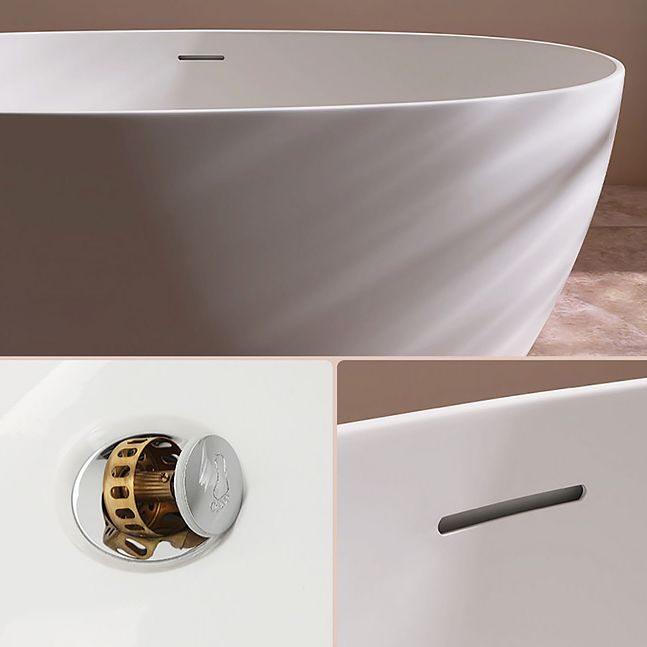 Antique Finish Soaking Bathtub Oval Modern Stand Alone Bath Tub Clearhalo 'Bathroom Remodel & Bathroom Fixtures' 'Bathtubs' 'Home Improvement' 'home_improvement' 'home_improvement_bathtubs' 'Showers & Bathtubs' 1200x1200_d5c1c74a-711c-462e-baf1-c6c4e41830df