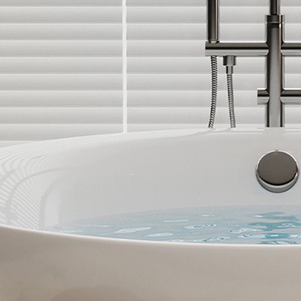 Modern Stand Alone Bathtub with Center Drain Acrylic Bath Tub Clearhalo 'Bathroom Remodel & Bathroom Fixtures' 'Bathtubs' 'Home Improvement' 'home_improvement' 'home_improvement_bathtubs' 'Showers & Bathtubs' 1200x1200_d64a1ef7-7859-4d5c-b110-12f55c3426de