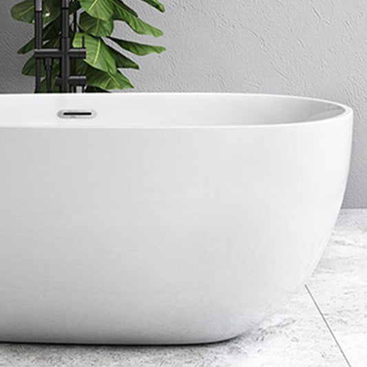 Modern Acrylic Bathtub Freestanding Soaking Bathtub with Drain Bath Tub Clearhalo 'Bathroom Remodel & Bathroom Fixtures' 'Bathtubs' 'Home Improvement' 'home_improvement' 'home_improvement_bathtubs' 'Showers & Bathtubs' 1200x1200_d65c6af5-e5b2-421e-ba1e-e04ecc136f7a