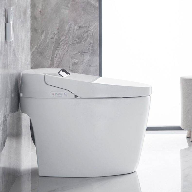 White Elongated Floor Mount Bidet Floor Standing Bidet with Heated Seat Clearhalo 'Bathroom Remodel & Bathroom Fixtures' 'Bidets' 'Home Improvement' 'home_improvement' 'home_improvement_bidets' 'Toilets & Bidets' 1200x1200_d6739a8e-f3f9-4a22-b07b-946352e8d3b5