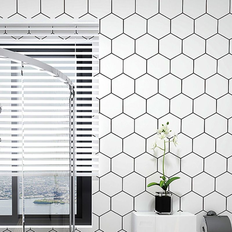 Hexagonal Peel and Stick Tiles Mosaic Tile Peel and Stick Backsplash Clearhalo 'Flooring 'Home Improvement' 'home_improvement' 'home_improvement_peel_stick_blacksplash' 'Peel & Stick Backsplash Tile' 'peel_stick_blacksplash' 'Walls & Ceilings' Walls and Ceiling' 1200x1200_d698c4c9-843b-4760-af4c-4f90ec00afd6