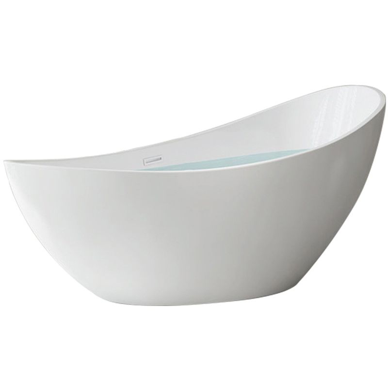 Oval Flat Bottom Soaking Bathtub Antique Finish Modern Bathtub (Board not Included) Clearhalo 'Bathroom Remodel & Bathroom Fixtures' 'Bathtubs' 'Home Improvement' 'home_improvement' 'home_improvement_bathtubs' 'Showers & Bathtubs' 1200x1200_d6a56f4f-718a-4a32-b137-d115816f5ff7