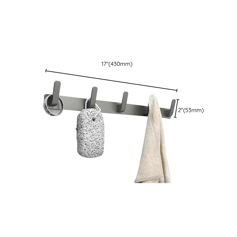 Matte Gray Bathroom Accessory Set Bath Shelf/Towel Bar & Paper Holder Included Clearhalo 'Bathroom Hardware Sets' 'Bathroom Hardware' 'Bathroom Remodel & Bathroom Fixtures' 'bathroom_hardware_sets' 'Home Improvement' 'home_improvement' 'home_improvement_bathroom_hardware_sets' 1200x1200_d6c33381-5e7b-4c8f-9fee-a63418315dba