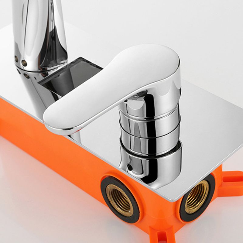 Modern Wall Mounted Faucets Digital Display Screen Led Wall Mounted Bathroom Faucet Clearhalo 'Accueil' 'Amélioration Domiciliaire' 'bathroom_sink_faucets' 'Ensembles de Lavabo & de Robinet de Toilette' 'home_improvement' 'home_improvement_bathroom_sink_faucets' 'Robinet de Lavabo de Salle de Bain' 'Rénovation et Équipement de Salle de Bain' 1200x1200_d6fda36a-7a5d-4004-999a-444e07db850b