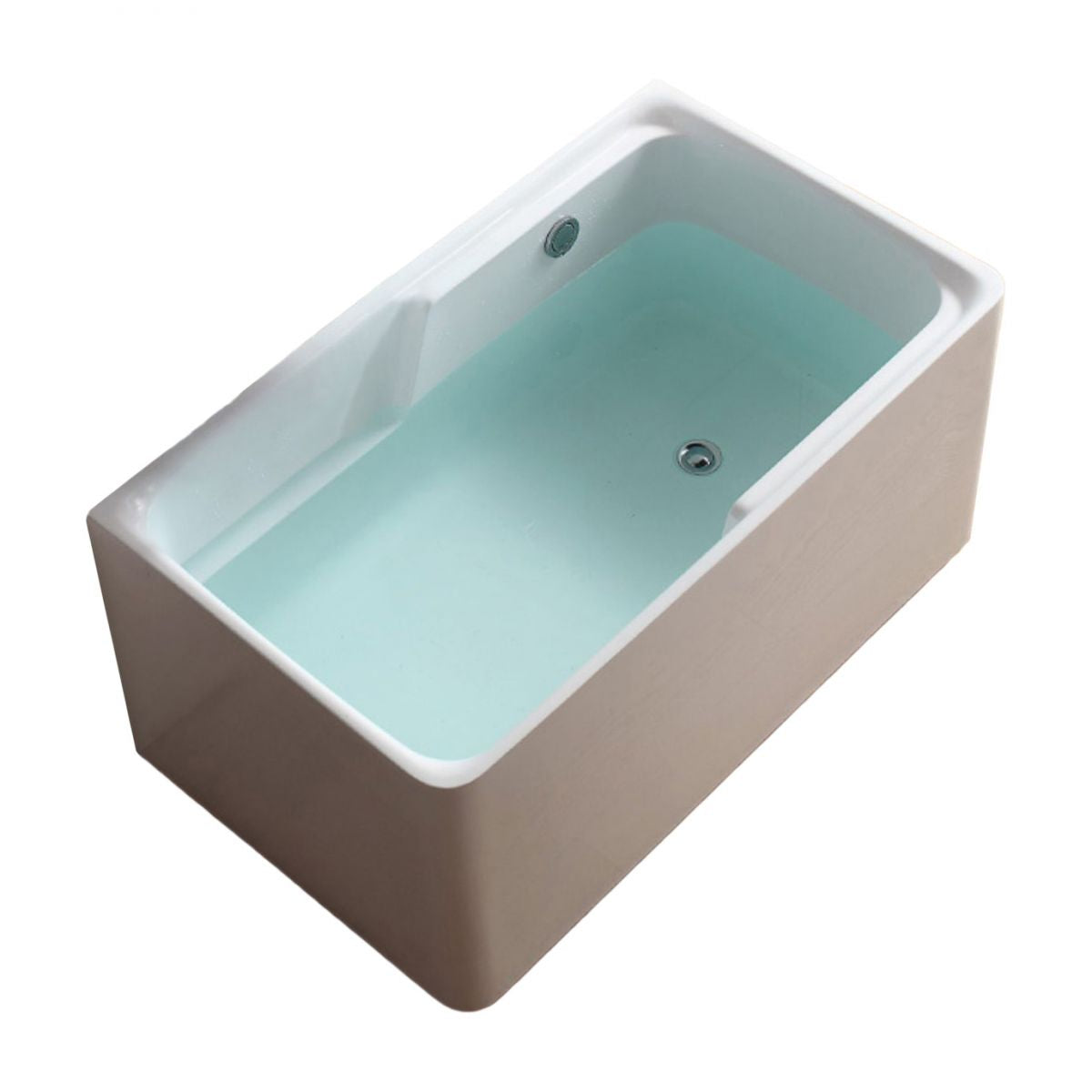 Rectangular Soaking Bathtub Antique Finish Acrylic Back to Wall Bath Tub Clearhalo 'Bathroom Remodel & Bathroom Fixtures' 'Bathtubs' 'Home Improvement' 'home_improvement' 'home_improvement_bathtubs' 'Showers & Bathtubs' 1200x1200_d738ac62-8648-47cf-b46d-8a262dc5b585