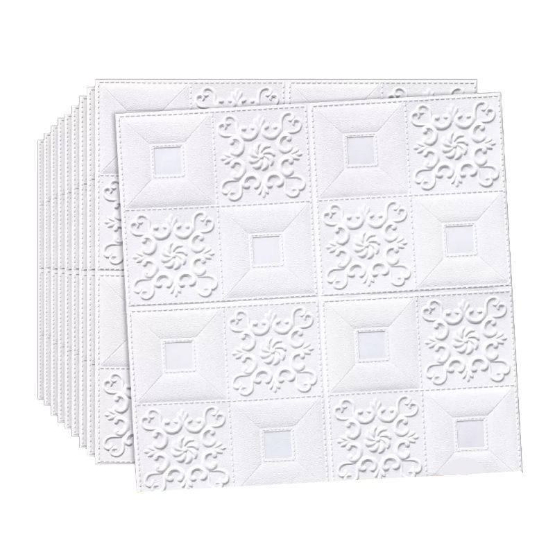 3D Wall Panel Gorgeous Style Simple Home Living Room Bedroom Wall Plate (100-pack) Clearhalo 'Flooring 'Home Improvement' 'home_improvement' 'home_improvement_wall_paneling' 'Wall Paneling' 'wall_paneling' 'Walls & Ceilings' Walls and Ceiling' 1200x1200_d756aa32-1d6c-4e9a-aede-09cb5cbc6af6