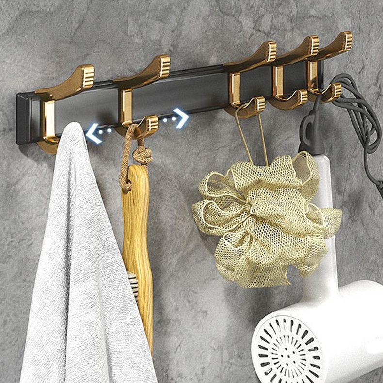 Contemporary Metal 6-Piece Bathroom Accessory Set with Bath Shelf Clearhalo 'Bathroom Hardware Sets' 'Bathroom Hardware' 'Bathroom Remodel & Bathroom Fixtures' 'bathroom_hardware_sets' 'Home Improvement' 'home_improvement' 'home_improvement_bathroom_hardware_sets' 1200x1200_d782493a-2cc8-4f3f-bd8c-7fc044ba482e