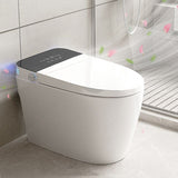 Modern White Temperature Control Bidet Elongated Toilet Seat Bidet with Heated Seat Clearhalo 'Bathroom Remodel & Bathroom Fixtures' 'Bidets' 'Home Improvement' 'home_improvement' 'home_improvement_bidets' 'Toilets & Bidets' 1200x1200_d7a6822e-574f-4953-bcb4-bf23ff63bce4