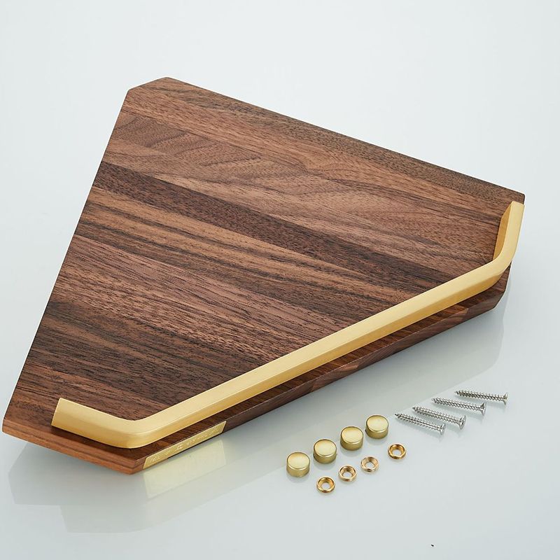 Wooden & Aluminum Bath Hardware Set Golden Bathroom Accessory Kit Clearhalo 'Bathroom Hardware Sets' 'Bathroom Hardware' 'Bathroom Remodel & Bathroom Fixtures' 'bathroom_hardware_sets' 'Home Improvement' 'home_improvement' 'home_improvement_bathroom_hardware_sets' 1200x1200_d7a8af45-bd36-44b0-9f35-5af26b4f6bb3