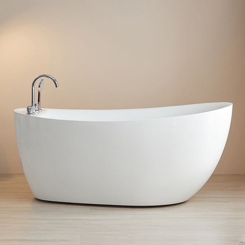 Modern Acrylic Freestanding Bath Tub Soaking 31.5-inch Tall Bathtub in White Clearhalo 'Bathroom Remodel & Bathroom Fixtures' 'Bathtubs' 'Home Improvement' 'home_improvement' 'home_improvement_bathtubs' 'Showers & Bathtubs' 1200x1200_d7b15450-3b8e-4ab0-b9d9-071254b3c70c