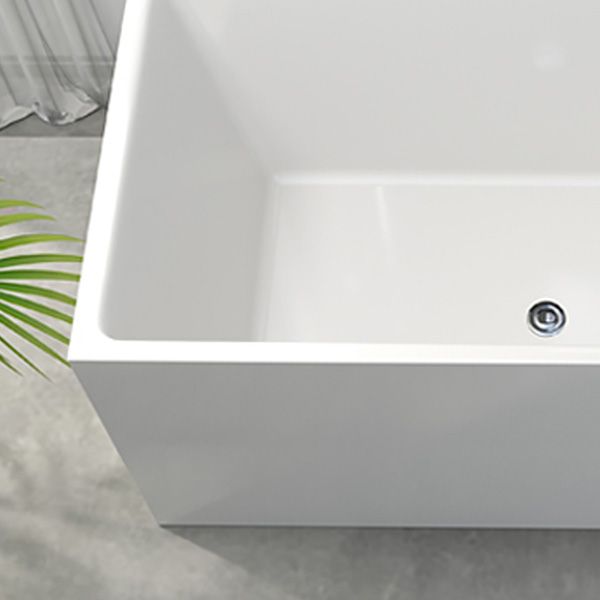 Back to Wall Bathtub Antique Finish Soaking Rectangular Modern Bath Tub Clearhalo 'Bathroom Remodel & Bathroom Fixtures' 'Bathtubs' 'Home Improvement' 'home_improvement' 'home_improvement_bathtubs' 'Showers & Bathtubs' 1200x1200_d7e9f66c-c46a-4864-9197-5e4ed2df71c8