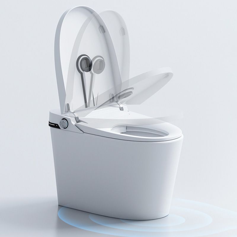 Floor Mount Bidet White Elongated Ceramic Temperature Control with Dryer Clearhalo 'Bathroom Remodel & Bathroom Fixtures' 'Bidets' 'Home Improvement' 'home_improvement' 'home_improvement_bidets' 'Toilets & Bidets' 1200x1200_d7ef50db-8cd1-4fa7-8cbf-bffe5b3ab22a