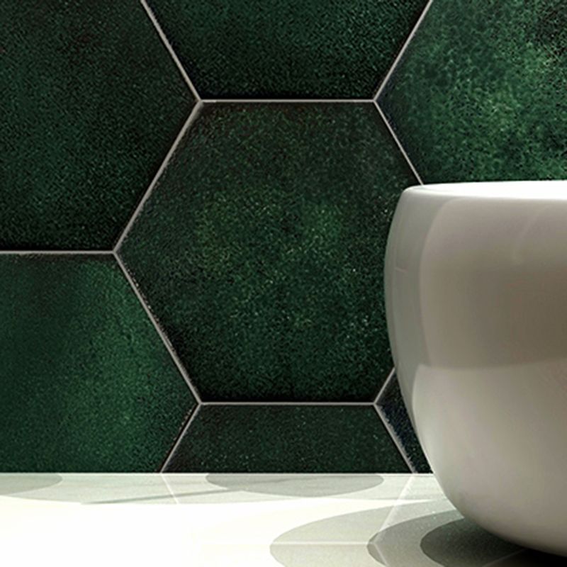 Porcelain Singular Tile Hexagon Shape Floor and Wall Tile with No Pattern Clearhalo 'Floor Tiles & Wall Tiles' 'floor_tiles_wall_tiles' 'Flooring 'Home Improvement' 'home_improvement' 'home_improvement_floor_tiles_wall_tiles' Walls and Ceiling' 1200x1200_d8080178-8a00-46f3-9fee-155dce1f1565