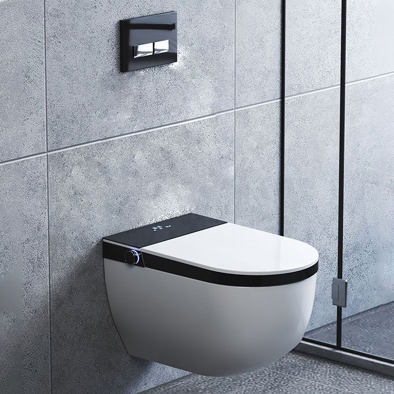 Electronic Elongated Toilet Vitreous China Wall Mounted Bidet Clearhalo 'Bathroom Remodel & Bathroom Fixtures' 'Bidets' 'Home Improvement' 'home_improvement' 'home_improvement_bidets' 'Toilets & Bidets' 1200x1200_d818c2d5-9056-45bf-8089-51646a85a4b4