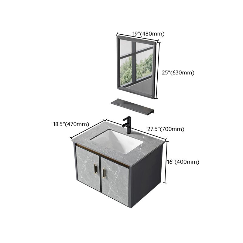 Modern Wall Mount Vanity Set Grey Closed Storage Sink Vanity for Bathroom Clearhalo 'Bathroom Remodel & Bathroom Fixtures' 'Bathroom Vanities' 'bathroom_vanities' 'Home Improvement' 'home_improvement' 'home_improvement_bathroom_vanities' 1200x1200_d835d9a2-007f-4657-baeb-c88c4e3d3a3d