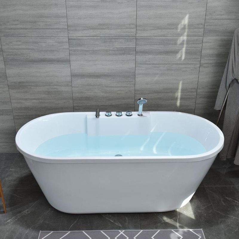 Acrylic Bath Soaking Back to Wall White Bathtub , 29.53-inch Wide Clearhalo 'Bathroom Remodel & Bathroom Fixtures' 'Bathtubs' 'Home Improvement' 'home_improvement' 'home_improvement_bathtubs' 'Showers & Bathtubs' 1200x1200_d84c0cac-7f50-474d-a960-8cfcf8da3e3a