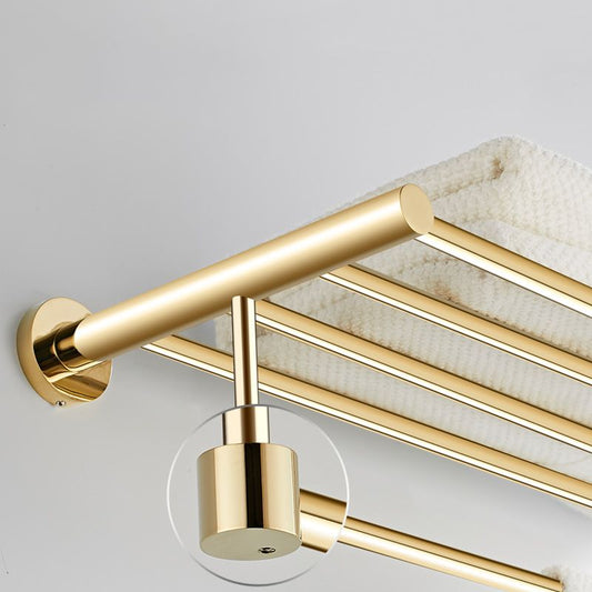 4 Piece Traditional Bathroom Accessory Set Brass Bathroom Set in Matte Gold Clearhalo 'Bathroom Hardware Sets' 'Bathroom Hardware' 'Bathroom Remodel & Bathroom Fixtures' 'bathroom_hardware_sets' 'Home Improvement' 'home_improvement' 'home_improvement_bathroom_hardware_sets' 1200x1200_d85908f0-0484-4dec-a309-fbe7121b6653