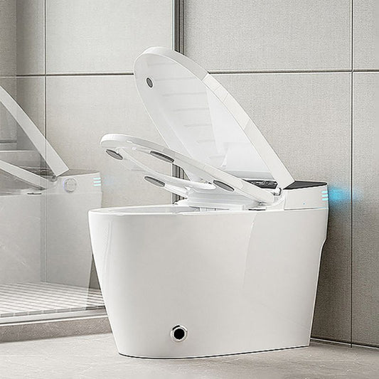 Modern White Temperature Control Bidet Elongated Toilet Seat Bidet with Heated Seat Clearhalo 'Bathroom Remodel & Bathroom Fixtures' 'Bidets' 'Home Improvement' 'home_improvement' 'home_improvement_bidets' 'Toilets & Bidets' 1200x1200_d8d99cd6-ad6d-4d79-91c0-6613478b05eb