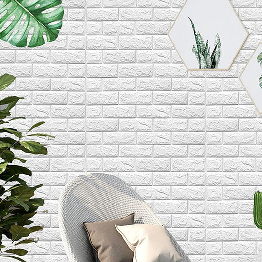 Industrial Wall Plank 3D Print Bathroom and Living Room Wall Panels Set of 200 in White Clearhalo 'Flooring 'Home Improvement' 'home_improvement' 'home_improvement_wall_paneling' 'Wall Paneling' 'wall_paneling' 'Walls & Ceilings' Walls and Ceiling' 1200x1200_d911b36e-9018-4a1b-af3f-c3cdf147d420
