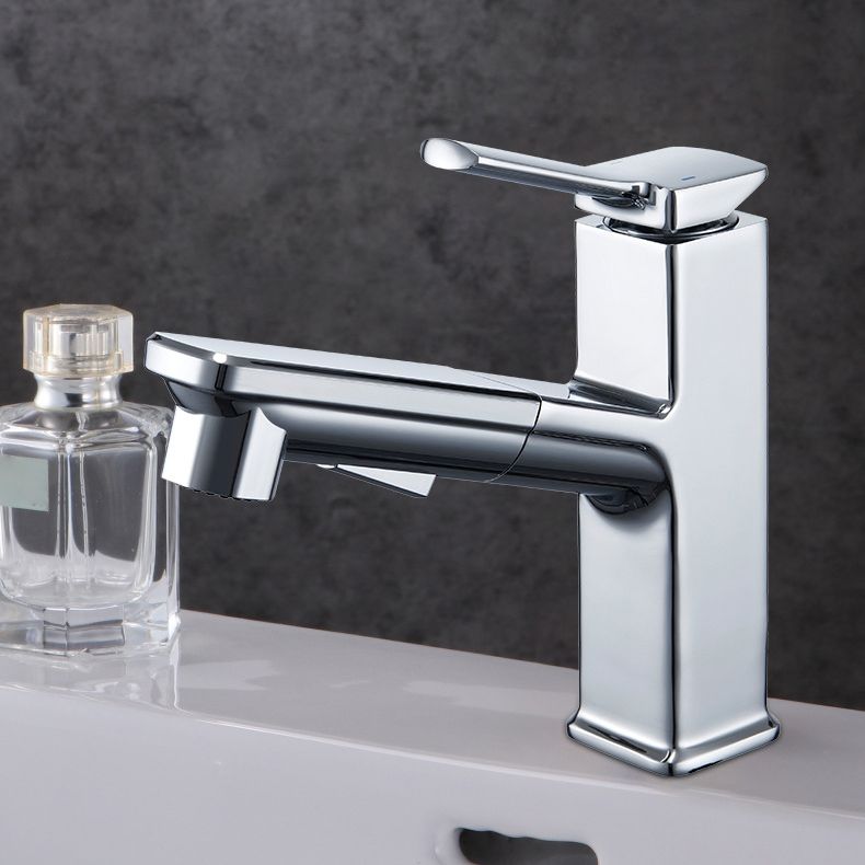 Modern Vessel Faucet Copper Pure Color Single Handle Vessel Faucet Clearhalo 'Bathroom Remodel & Bathroom Fixtures' 'Bathroom Sink Faucets' 'Bathroom Sinks & Faucet Components' 'bathroom_sink_faucets' 'Home Improvement' 'home_improvement' 'home_improvement_bathroom_sink_faucets' 1200x1200_d92b3247-7b6c-46f9-bdd2-edefafe5d2b6