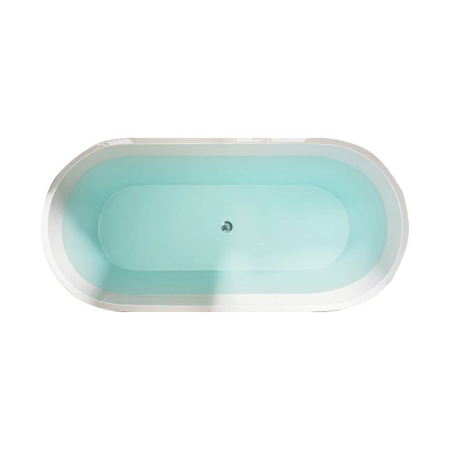 Contemporary Oval Acrylic Bathtub Soaking Drop-in Bathtub with Faucet Clearhalo 'Bathroom Remodel & Bathroom Fixtures' 'Bathtubs' 'Home Improvement' 'home_improvement' 'home_improvement_bathtubs' 'Showers & Bathtubs' 1200x1200_d95ff6f9-b6de-4026-b0ca-ea715fa6a2bf