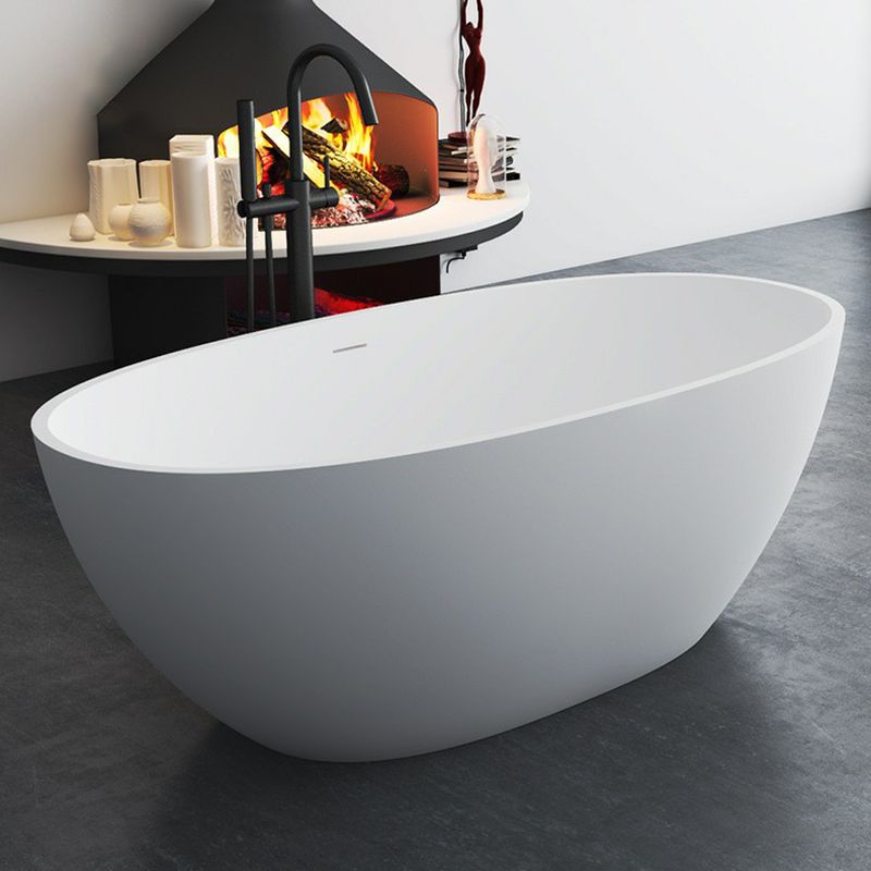 Oval Stone Soaking Bathtub Antique Finish Freestanding Bath Tub Clearhalo 'Bathroom Remodel & Bathroom Fixtures' 'Bathtubs' 'Home Improvement' 'home_improvement' 'home_improvement_bathtubs' 'Showers & Bathtubs' 1200x1200_d962ba22-4569-48b7-bb83-5c7f5ef0d6e9