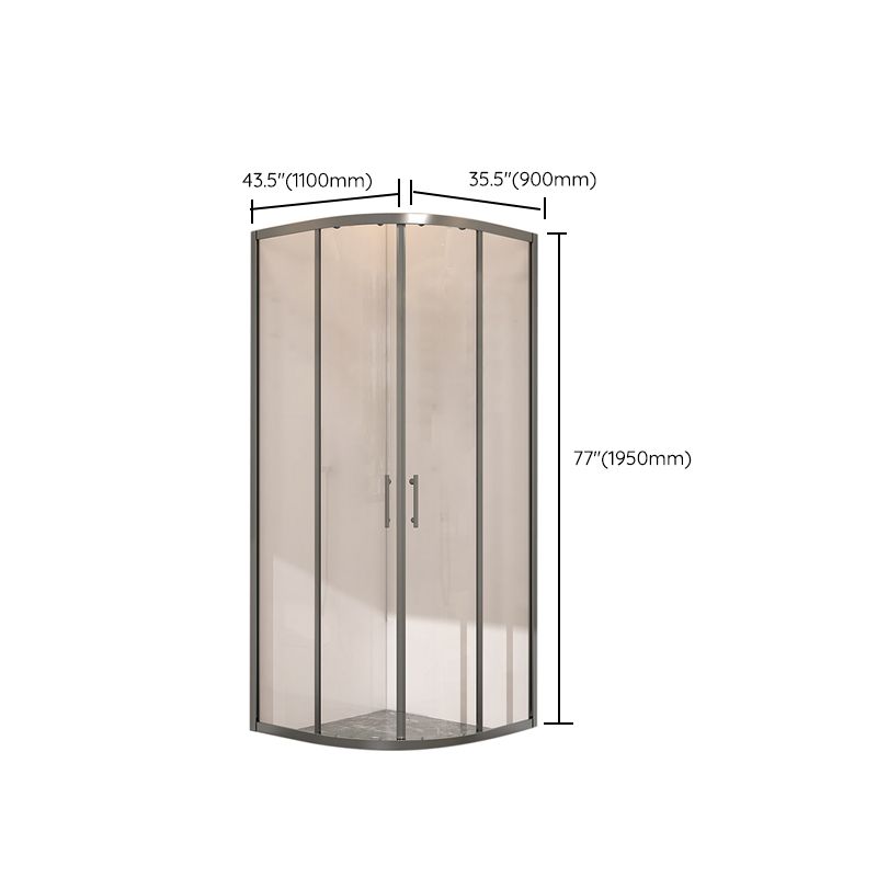 Round Shower Stall Clear Tempered Glass Shower Stall with Fixed Panel Clearhalo 'Bathroom Remodel & Bathroom Fixtures' 'Home Improvement' 'home_improvement' 'home_improvement_shower_stalls_enclosures' 'Shower Stalls & Enclosures' 'shower_stalls_enclosures' 'Showers & Bathtubs' 1200x1200_d969ef5d-5cca-480e-8484-a3230d755dce